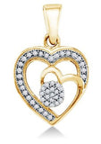 0.15 cttw. Diamond Heart Pendant - 13RR37