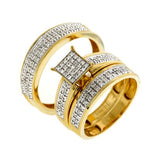 Diamond Wedding Trio Set - 14GG10