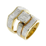 1.15 CT Brilliant Diamond Wedding Trio Set - 14GG14