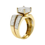 1.15 CT Brilliant Diamond Wedding Trio Set - 14GG14