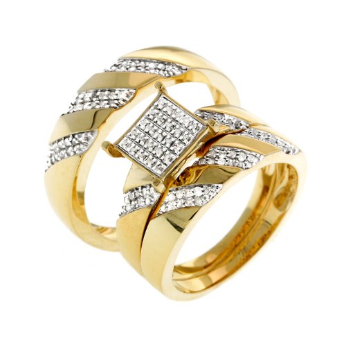 0.40 CT Round Diamond Wedding Set - 14GG21