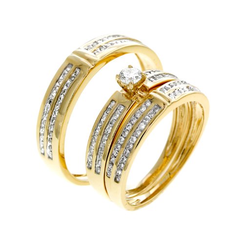 0.79 CT Brilliant Diamond Wedding Set - 14GG22