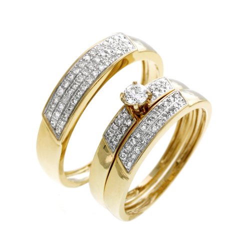 0.60 CT Round Diamond Wedding Set - 14GG23