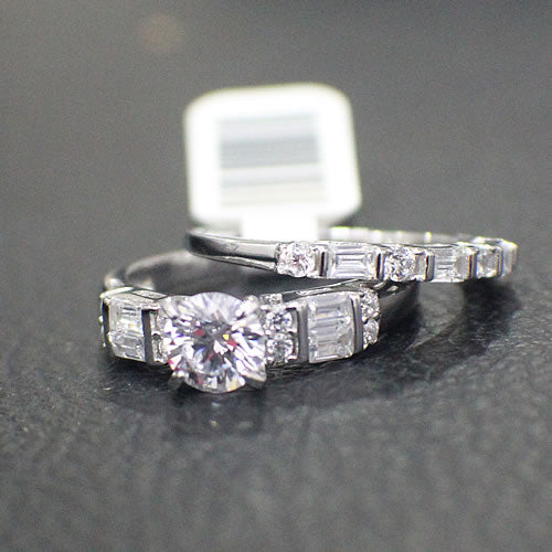 Sterling Silver Bridal Set - 15AB20