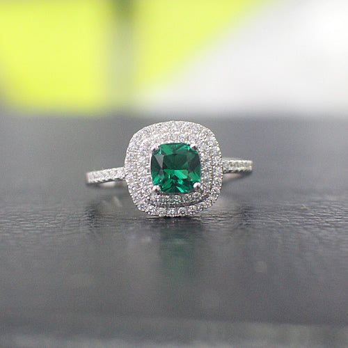 Sterling Silver Engagement Ring - 15AB22