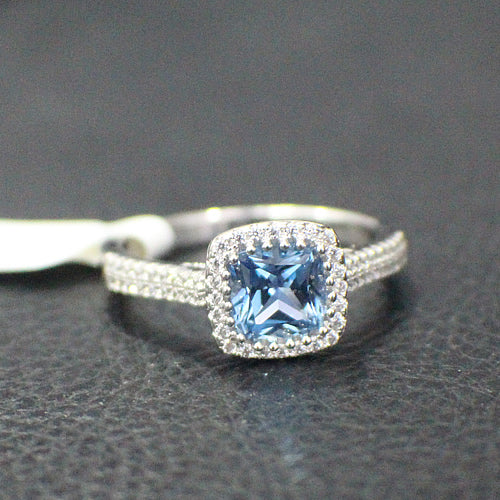 Sterling Silver Engagement Ring - 15AB32