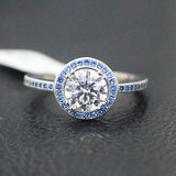 Sterling Silver Engagement Ring  - 15AB41