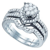 0.73CTW DIAMOND BRIDAL SET - 15GG23