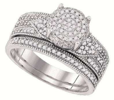Diamond 0.35CTW  White Gold Two Piece Bridal Set - 15GG28