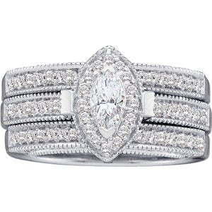 1/5 ct.Diamond Bridal Set - 15GG29