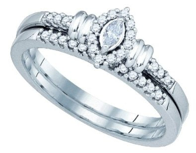0.22CTW DIAMOND BRIDAL SET - 15GG30