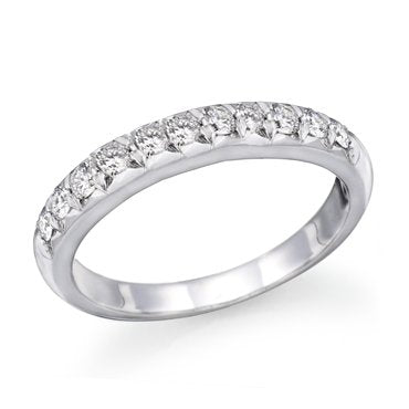 Diamond Wedding Band 14k White Gold - 16GG02