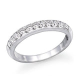 Diamond Wedding Band 14k White Gold - 16GG02