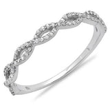 Diamond Ladies Swirl Anniversary Wedding Band  - 16GG04