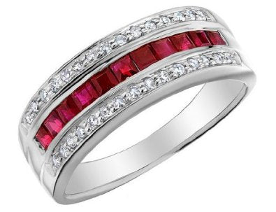 Ruby Ring with Diamonds - 16GG06