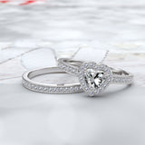 Heart Shaped Diamond Bridal Set - 16GG20