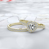 Heart Shaped Diamond Bridal Set - 16GG20