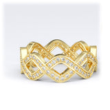 Gold Infinity Wedding Band (8mm wide) - 16GG24