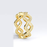 Gold Infinity Wedding Band (8mm wide) - 16GG24