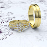 Gold Complete Trio Wedding Set - 16GG34
