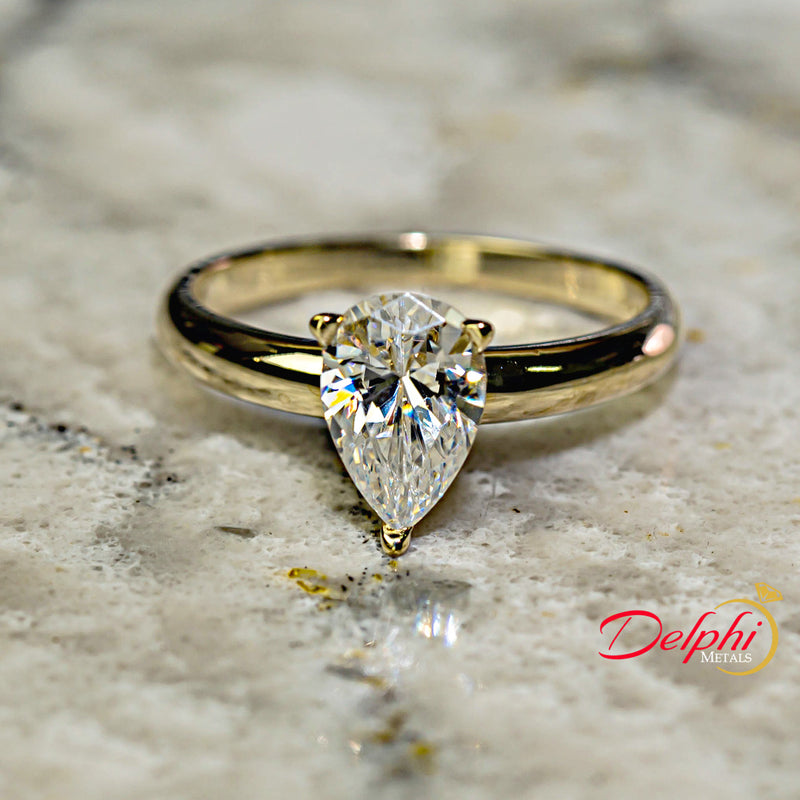 Pear Shaped 1.2ct Diamond Engagement Ring - 16GG35