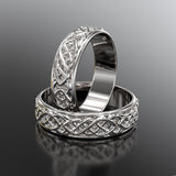 Celtic Design Gold Wedding Bands - 16GG36