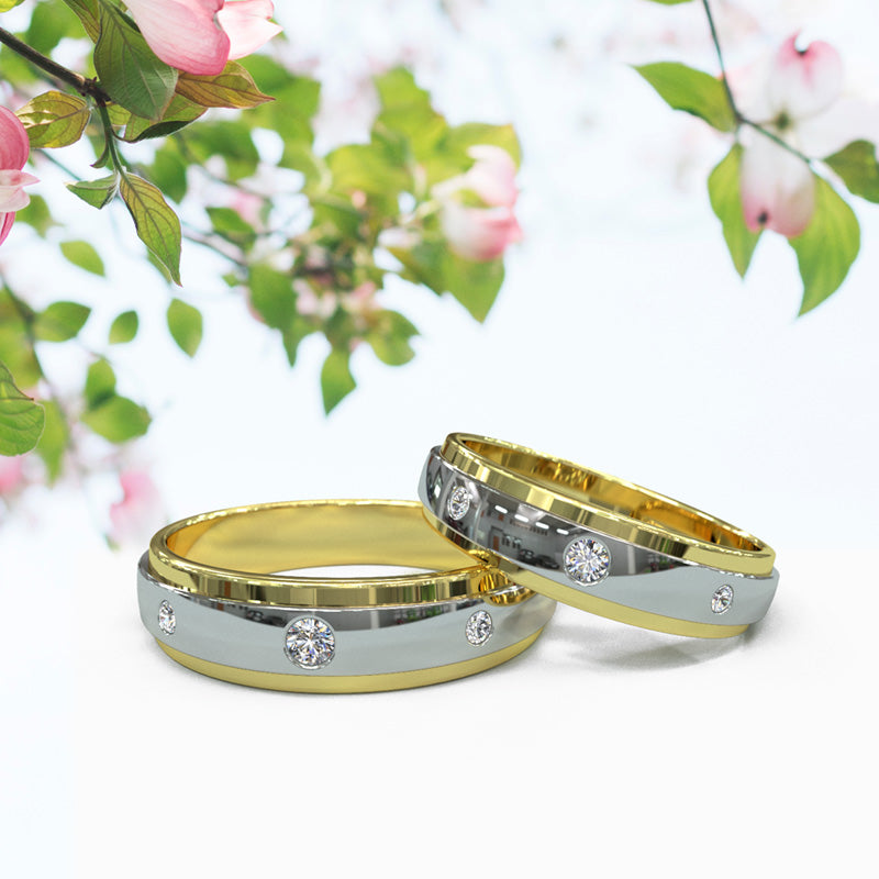 Gold Wedding Bands - 16GG43