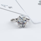 Oval Shape Gold Solitaire Engagement Ring - 16GG50