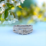 Princess Cut Gold Bridal Set - 16GG52