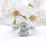 Cushion Cut Halo Engagement Ring - 16GG57