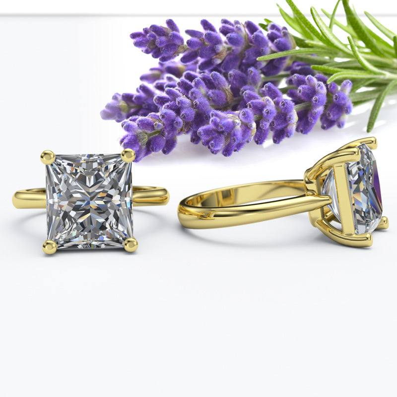 Elongated Princess Cut Engagement Ring - 16GG66