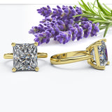 Elongated Princess Cut Engagement Ring - 16GG66