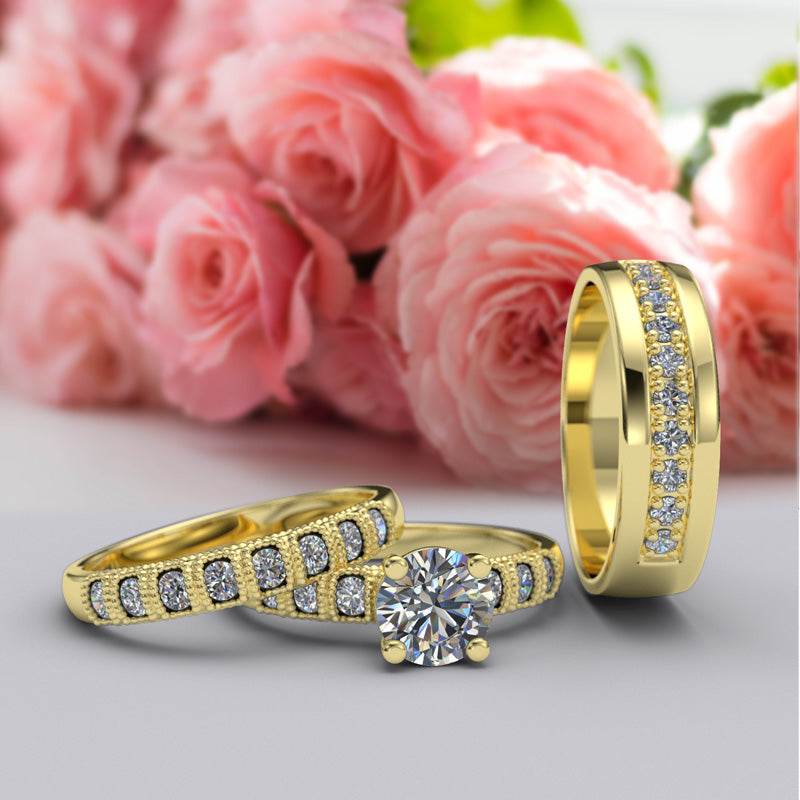 Gold Complete Wedding Ring - 16GG71