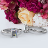 Baguette Solitaire Gold Engagement Ring - 16GG84