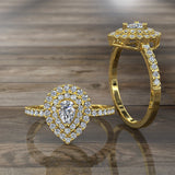 0.47ct Pear Diamond Engagement Ring - 16GG87