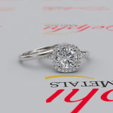 Single Halo Gold Bridal Set - 16GG92