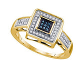 BLUE DIAMOND MICRO-PAVE RING - 17GG18