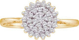 Ã‚Â DIAMOND LADIES CLUSTER RING - 17GG21