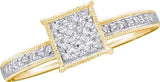 ROUND DIAMOND LADIES MICRO PAVE RING - 17GG26