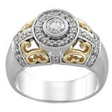 14K White Gold .07 Ct Tw Bridal Engagement Set - 17GG32
