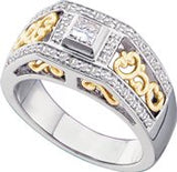 14K White Gold 1/10 Ct Tw Engagement Ring - 17GG34