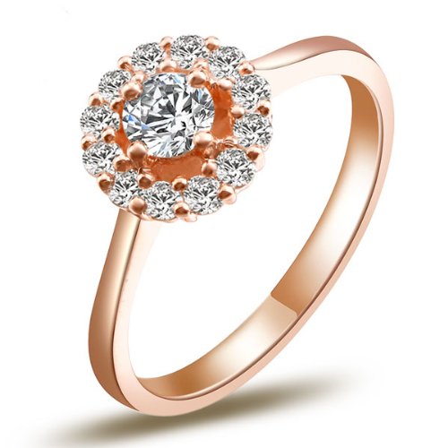 18k Diamond Engagement Bridal Ring, 0.25ct Solitaire Diamond With 0.26ct Accent Diamonds - 17GG35