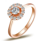18k Diamond Engagement Bridal Ring, 0.25ct Solitaire Diamond With 0.26ct Accent Diamonds - 17GG35