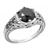 2.00ct Fancy-Black Diamond Ring - 17GG46