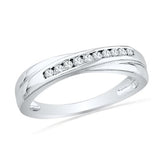 10KT White Gold Round Diamond Band - 17GG76