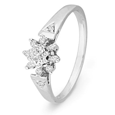 10KT White Gold Round Diamond Ring - 17GG77