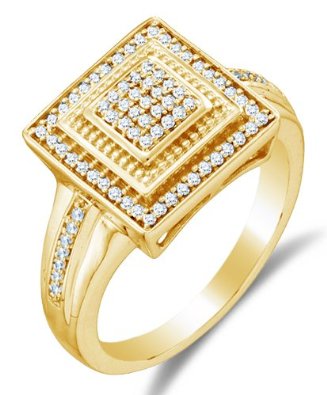 White Gold Diamond Halo Engagement  Ring - 18GG64