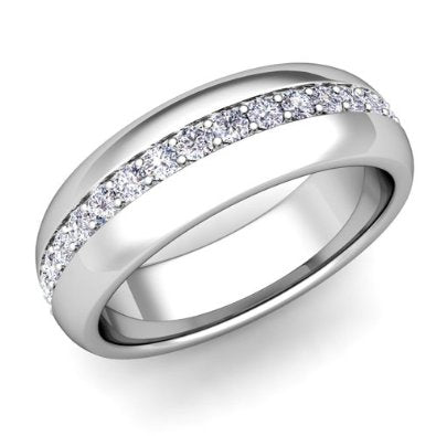 Diamond Wedding Band Ring in Platinum - 18GG02