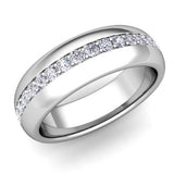 Diamond Wedding Band Ring in Platinum - 18GG02