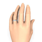 Diamond Wedding Band Ring in Platinum - 18GG02
